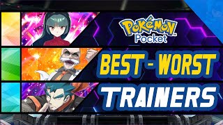 The BEST amp WORST Trainers in Pokemon Pocket [upl. by Neladgam547]