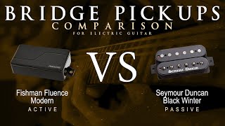 Fishman FLUENCE MODERN vs Seymour Duncan BLACK WINTER  Bridge Pickup Guitar Tone Comparison Demo [upl. by Alset95]