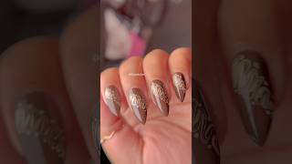 Easy Marble Nail Art Design for Beginners🏡🦋 shorts nailart naildesign youtubeshorts nails [upl. by Cyb]