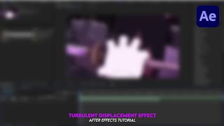 Smooth Turbulent Displacement Effect  After Effects Tutorial 11 [upl. by Valsimot]