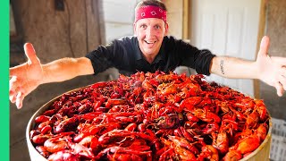 Boiling 10000 Crawfish Epic Louisiana Crawfish Throw Down in Cajun Country [upl. by Dobb]