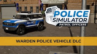 Police Simulator Patrol Officers – Warden Police Vehicle Trailer [upl. by Ximenez]