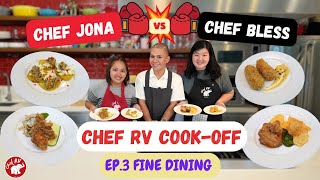 COOKOFF EP 3 FINE DINING  Chef Jona VS Chef Bless  Chef RV [upl. by Siulegroj]