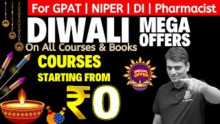 Mega Diwali Offers on All Courses amp Books  Courses at 0 Rs  GPAT amp NIPER  By Dr PK Classes [upl. by Nerad]