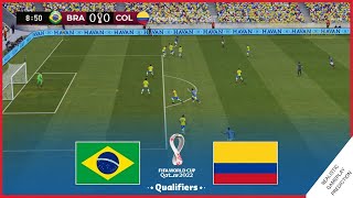 ⚽ BRASIL vs COLOMBIA  Eliminatorias Qatar 2022  Nov 11 2021 [upl. by Aidam]