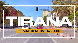 TIRANA ALBANIA  DRIVING REALTIME September 2023 THE CAPITAL OF ALBANIA【4KHDR】 [upl. by Lenny]