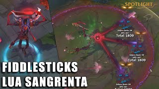 Fiddlesticks Lua Sangrenta  Skin Spotlight PREVIA [upl. by Nerine2]