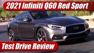 2021 Infiniti Q60 Red Sport 400 AWD Test Drive [upl. by Rhys]