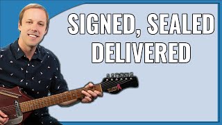 Signed Sealed Delivered Guitar Lesson Stevie Wonder [upl. by Samale214]