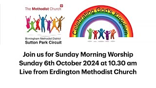 Join us for our Morning Worship Service from Erdington Methodist Church [upl. by Fillbert]