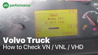 Volvo Truck Fault Codes  How To Check VN VNL VHD  OTR Performance [upl. by Buell]