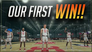 WE FINALLY WON OUR FIRST GAME Funniest 2k21 Rec Center Team [upl. by Fortunna]