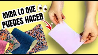 MIRA QUE HERMOZA IDEA PUEDES HACER CON SOBRANTES Y RETAZOS DE TELA  SHOW DE MANUALIDADES [upl. by Ihsorih]