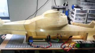 RC Comanche 2014 mechanism test in fuselage [upl. by Lessig213]