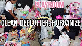 MAJOR PLAYROOM DECLUTTER ORGANIZE amp CLEAN WITH ME  EXTREME SPEED CLEANING MOTIVATION  Nia Nicole [upl. by Barbara-Anne]