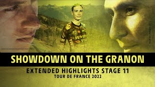 Highlights  Stage 11  TDF2022 [upl. by Yelreveb]