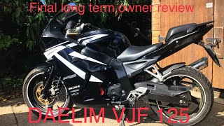 Daelim VJF 125 sport bike final report long term review [upl. by Turk85]