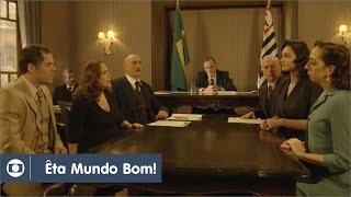 Êta Mundo Bom capítulo 97 da novela segunda 9 de maio na Globo [upl. by Fornof]