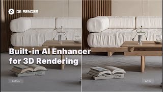 Builtin AI Enhancer in 3D Rendering  Material Lighting Character Model AI Enhancement [upl. by Ylaek]