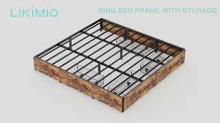 🔨Easy Assembly Guide Effortless Bedroom Transformation with LIKIMIOs Storage Bed！ [upl. by Beach608]