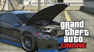 GTA 5 ONLINE How To Pop The HoodBonnet Open The Bonet on GTA V Car Tricks [upl. by Elrahc764]