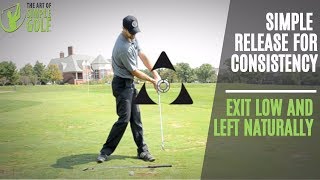 Golf Swing Release  Try Low And left For Great Ballstriking Drill [upl. by Thaddus]