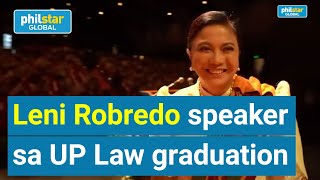 FULL SPEECH Leni Robredo during UP College of Law recognition rites [upl. by Cinderella]