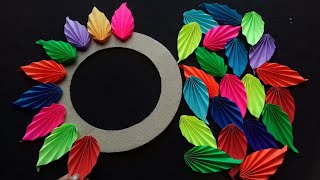 2 Beautiful Paper Flower Wall Hanging Ideas  Wall Decor Ideas  Paper Crafts [upl. by Evilo]