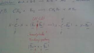 Theorie Radikalische Substitution – Bromierung von Methan [upl. by Irallih26]