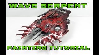 How To Paint A Wave Serpent 40k Eldar [upl. by Eadie]