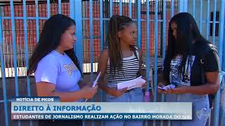 Estudantes de jornalismo da Uespi de Picos realizam ação no bairro Morada do Sol [upl. by Asillam457]