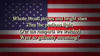 USA National Anthem Lyrics HD [upl. by Stu]