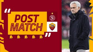 “Finire secondi non è un dramma”  JOSÉ MOURINHO AL TERMINE DI SERVETTEROMA [upl. by Dnalra]