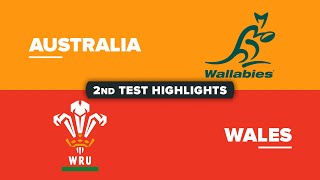 HIGHLIGHTS  AUSTRALIA v WALES  July Internationals 2024  Second Test [upl. by Rhoda]