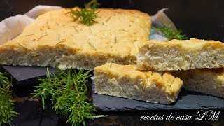 FOCACCIA ITALIANA O PAN ITALIANO RECETA MUY FÁCIL [upl. by Zebulon]