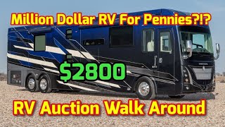 So Many RVs At Auction Cheap Copart Walk Around Did I 🤮 [upl. by Festatus913]