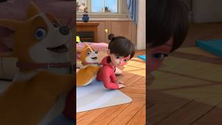 Dog and little boy  funny moment shortfeed shorts searchfeed viral youtubeshorts cartoon [upl. by Ayr670]