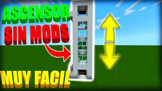 COMO HACER un ASCENSOR en MINECRAFT BEDROCK SIN MODS [upl. by Ambler]