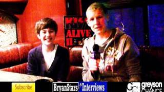 Greyson Chance Interview Miranda Cosgrove Tour 2011 [upl. by Yblehs]