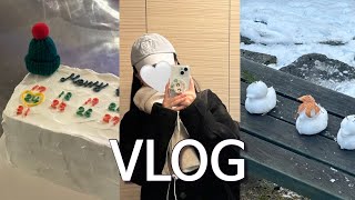 vlog 대학원생 12월 브이로그ㅣ석사 마지막 텀페이퍼•조교•연말🎄🎅🏻 [upl. by Issej]