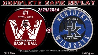 1 South Carolina Gamecocks Womens Basketball vs Kentucky Womens Basketball 22524  FULL GAME [upl. by Murtagh]