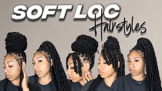 6 EASY Soft Loc Hairstyles  KDiani [upl. by Navannod]