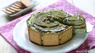 torta di biscotti al pistacchio e nutella [upl. by Ennazus]