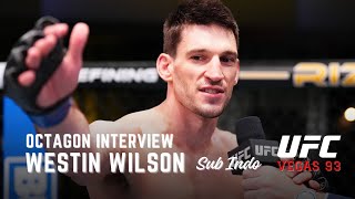 SUB INDO Westin Wilson Octagon Interview UFCVegas93 [upl. by Claudetta]