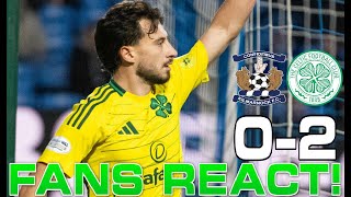 TOP OF THE TABLE CELTIC FANS REACT KILMARNOCK 02 CELTIC [upl. by Pall970]