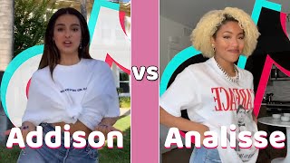 Addison Rae Vs Analisse World TikTok Dances Compilation 2020 [upl. by Naux114]