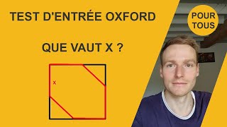 Peux tu passer ce test dentrée à Oxford [upl. by Ruel535]