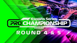 2021 F1 Esports Pro Championship Rounds 45 [upl. by Inaja]