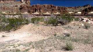 Eastbound Military train in Kingman Canyon Arizona [upl. by Llorre]