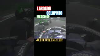 Largada de COLAPINTO en MEXICO  Accidente ALBONTSUNODA f1 colapinto [upl. by Cloutman]